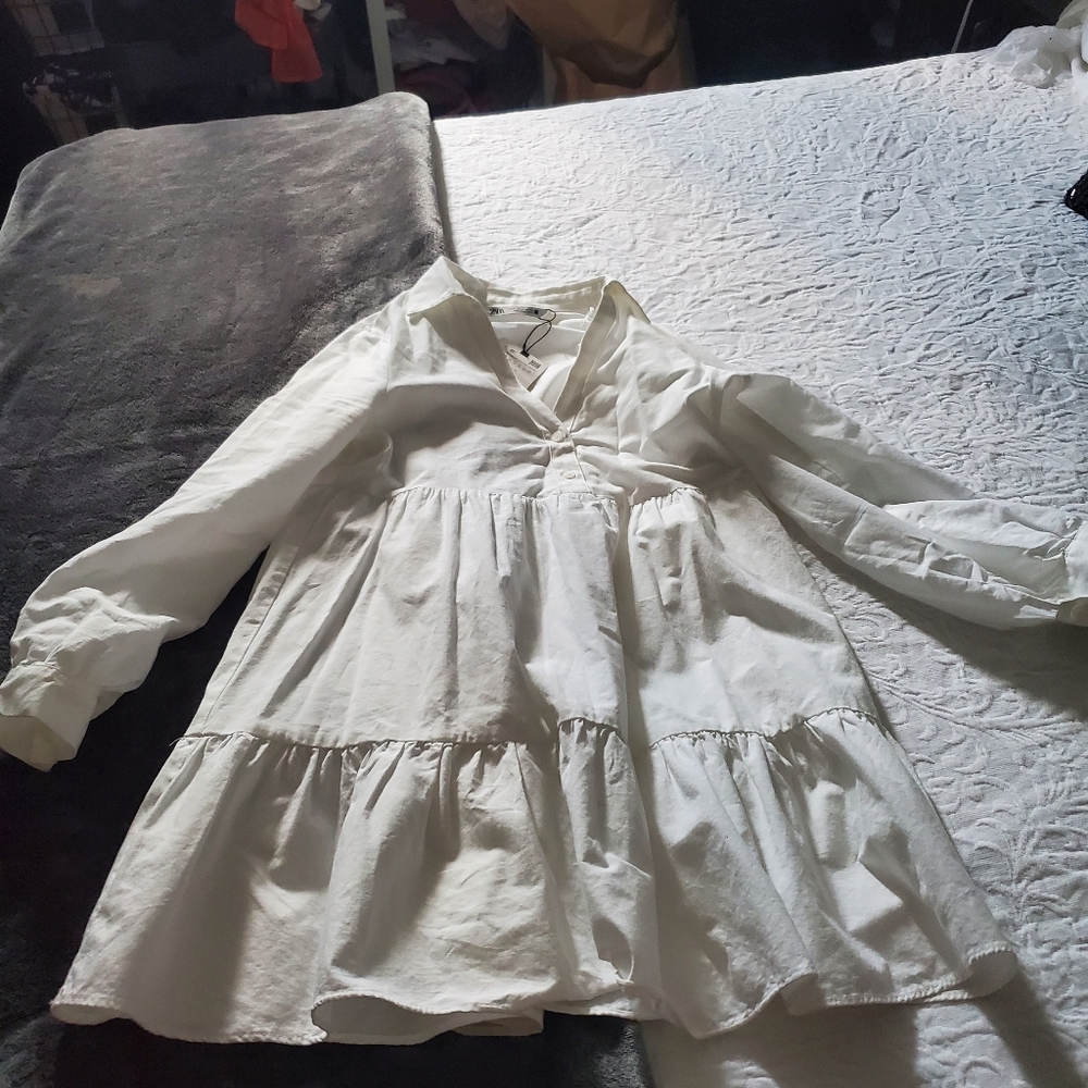 Zara white dress
